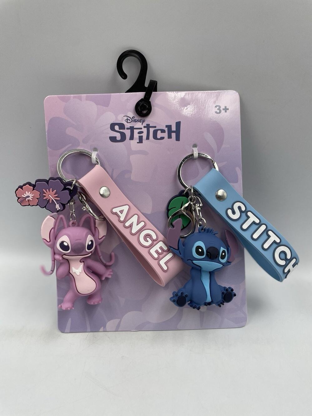 Disney's Stitch & Angel Wristlet Keychains NWT